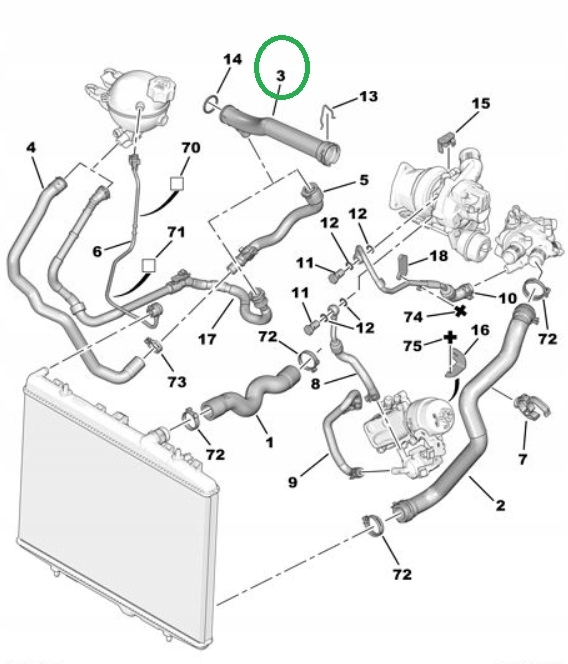 фото №10, Шланг wody труба wąż citroen ds3 ds4 ds5 1.6 vti